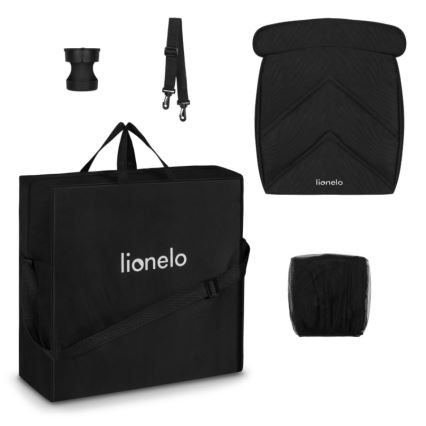 Lionelo - Cochecito CLOE negro/gris