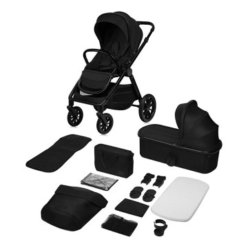 Lionelo - Cochecito combinable 2 en 1 LAYLA Negro Ónix