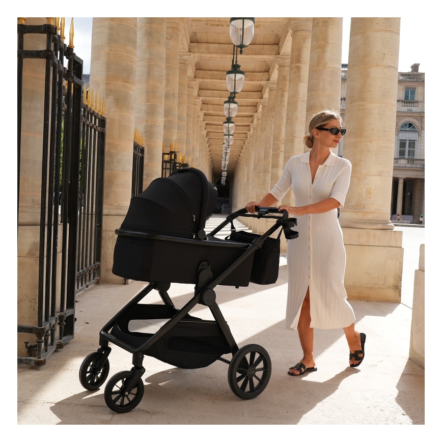 Lionelo - Cochecito combinable 2 en 1 LAYLA Negro Ónix
