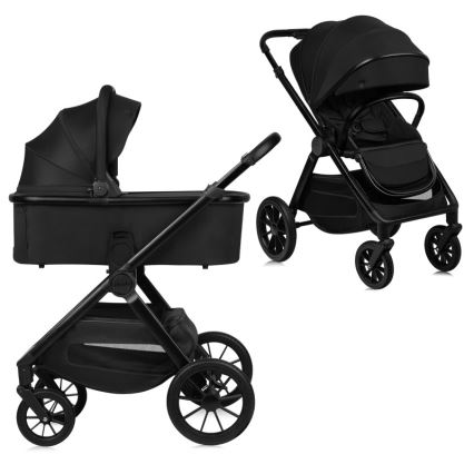 Lionelo - Cochecito combinable 2 en 1 LAYLA Negro Ónix