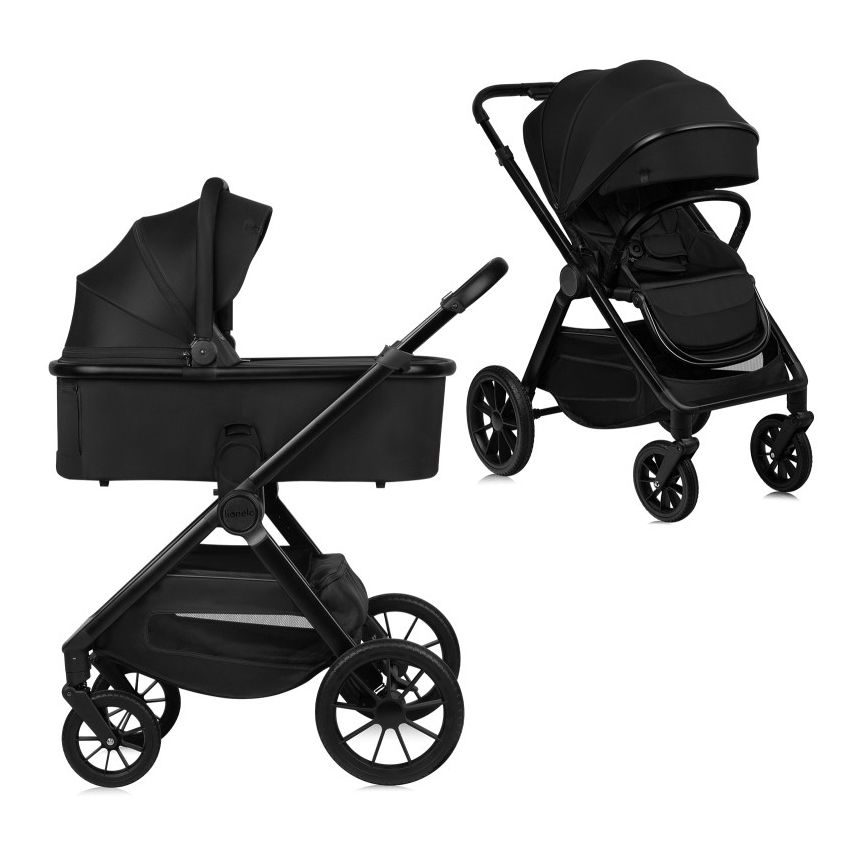 Lionelo - Cochecito combinable 2 en 1 LAYLA Negro Ónix