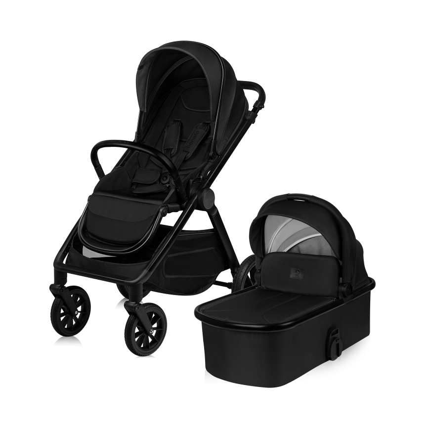 Lionelo - Cochecito combinable 2 en 1 LAYLA Negro Ónix