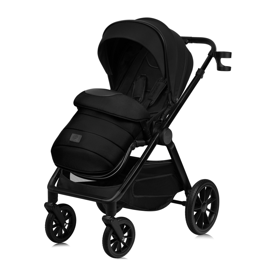 Lionelo - Cochecito combinable 2 en 1 LAYLA Negro Ónix