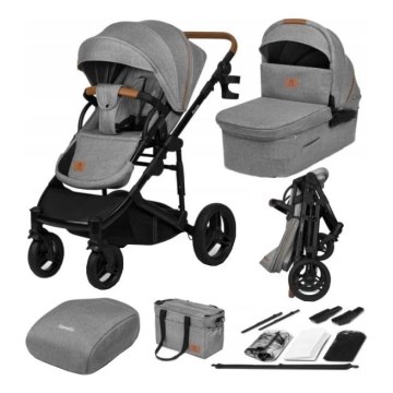Lionelo - Cochecito combinable 2 en 1 MARI TOUR Grey Stone