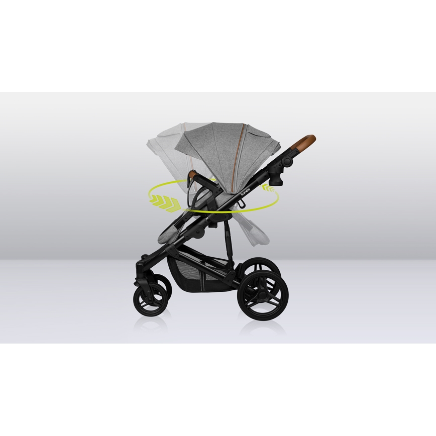 Lionelo - Cochecito combinable 2 en 1 MARI TOUR Grey Stone