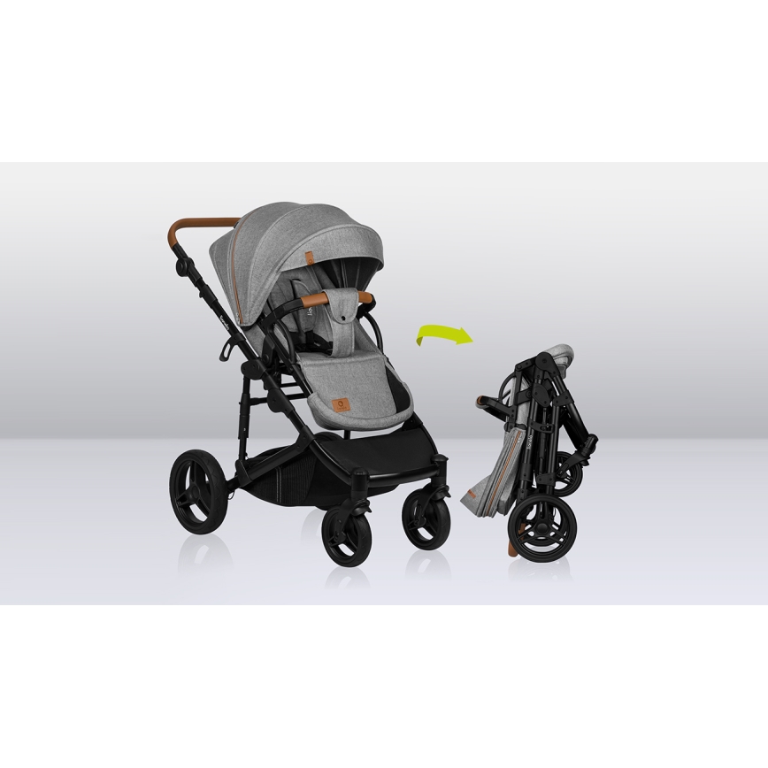 Lionelo - Cochecito combinable 2 en 1 MARI TOUR Grey Stone