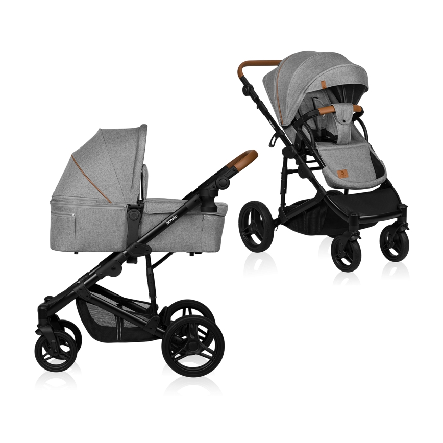 Lionelo - Cochecito combinable 2 en 1 MARI TOUR Grey Stone