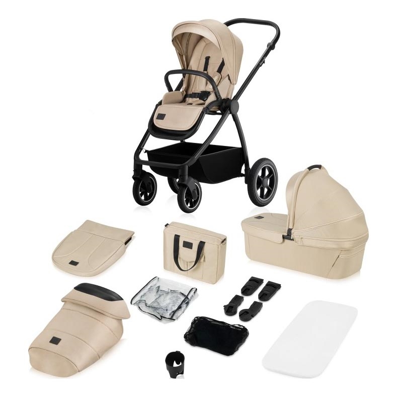 Lionelo - Cochecito combinable 2 en 1 MERIL Beige arena
