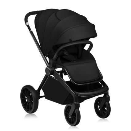 Lionelo - Cochecito combinable 2 en 1 MIKA PLUS Negro Ónix