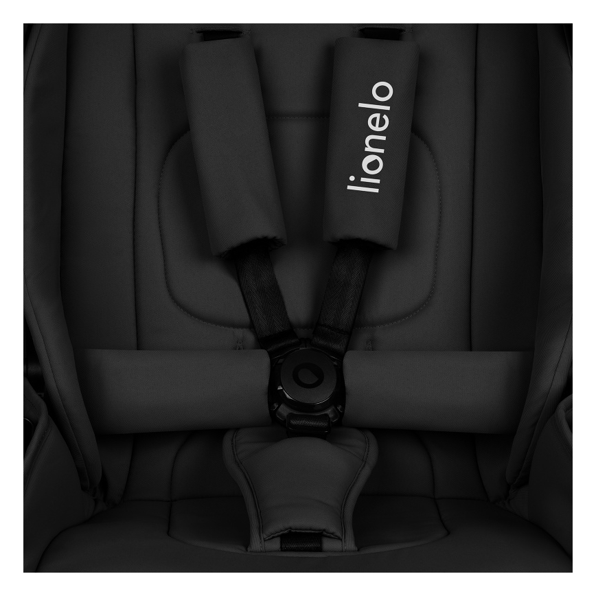 Lionelo - Cochecito combinable 2 en 1 MIKA PLUS Negro Ónix