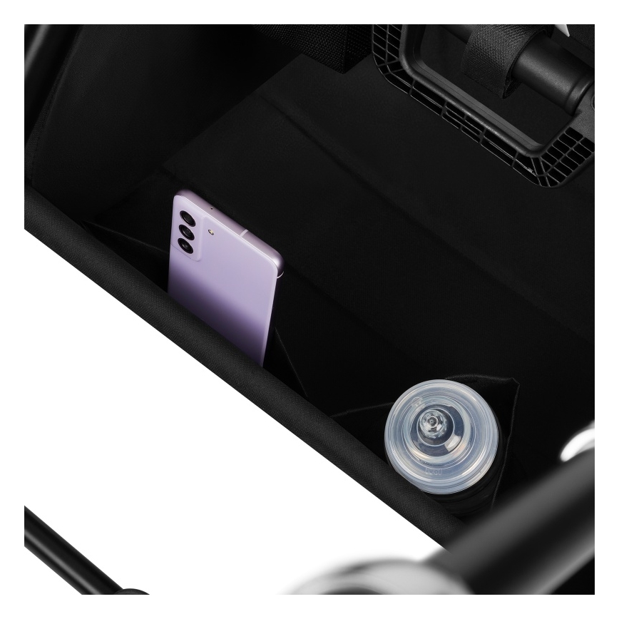 Lionelo - Cochecito combinable 2 en 1 MIKA PLUS Negro Ónix