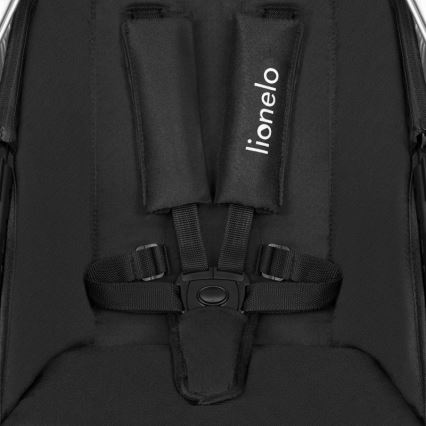 Lionelo - Cochecito combinable 3 en 1 AMBER Negro/Plateado