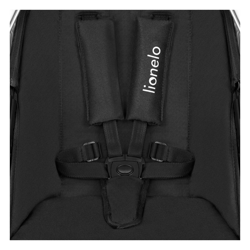 Lionelo - Cochecito combinable 3 en 1 AMBER Negro/Plateado