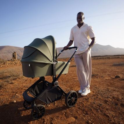 Lionelo - Cochecito combinable 3 en 1 MIKA PLUS Verde oliva