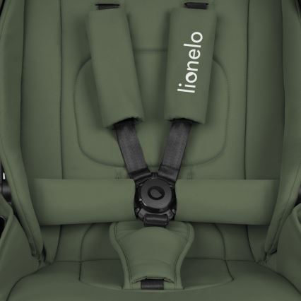 Lionelo - Cochecito combinable 3 en 1 MIKA PLUS Verde oliva