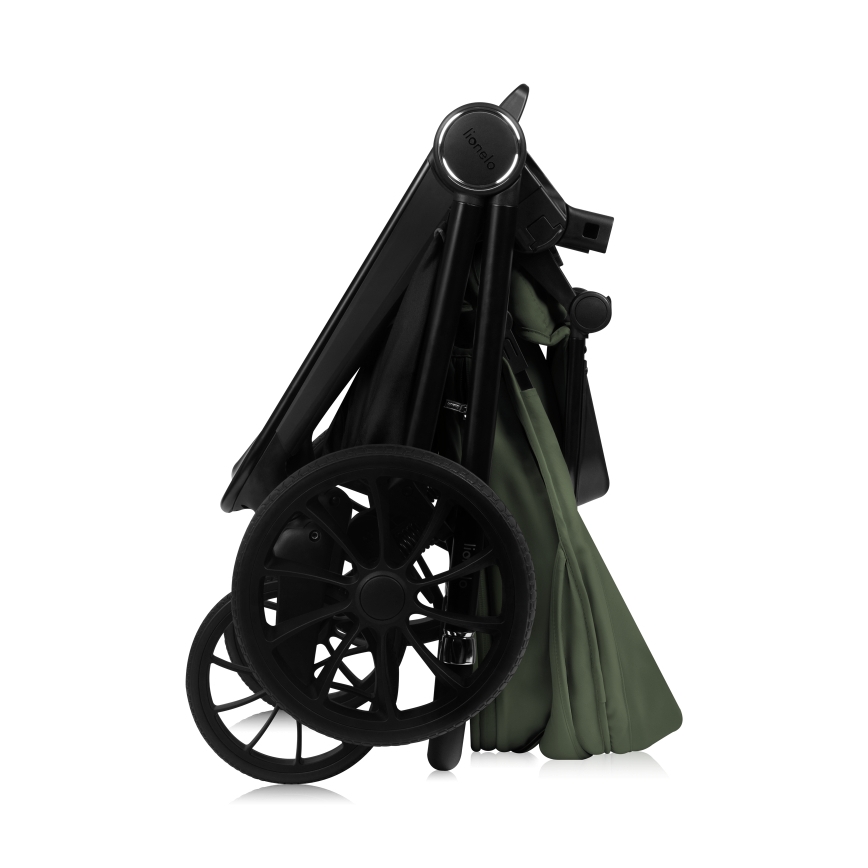 Lionelo - Cochecito combinable 3 en 1 MIKA PLUS Verde oliva