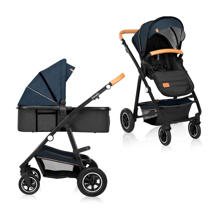 Lionelo - Cochecito combinado 2 en 1 AMBER Azul marino