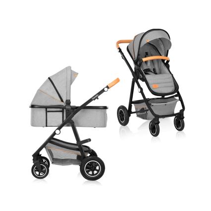 Lionelo - Cochecito combinado 2 en 1 AMBER Gris Piedra