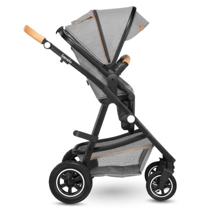 Lionelo - Cochecito combinado 2 en 1 AMBER Gris Piedra