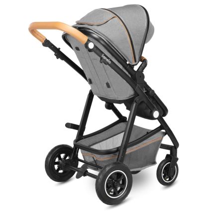Lionelo - Cochecito combinado 2 en 1 AMBER Gris Piedra