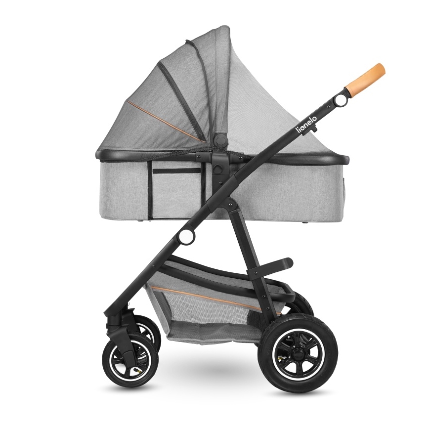 Lionelo - Cochecito combinado 2 en 1 AMBER Gris Piedra