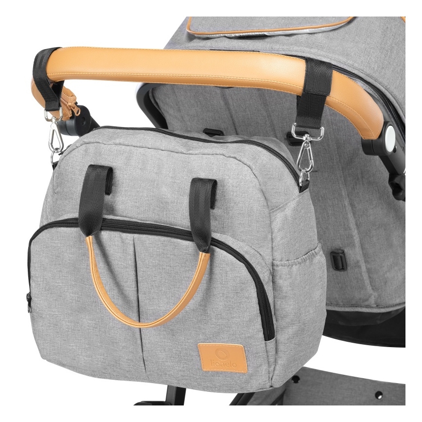 Lionelo - Cochecito combinado 2 en 1 AMBER Gris Piedra