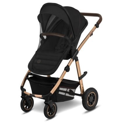 Lionelo - Cochecito combinado 2 en 1 AMBER Negro Ónix