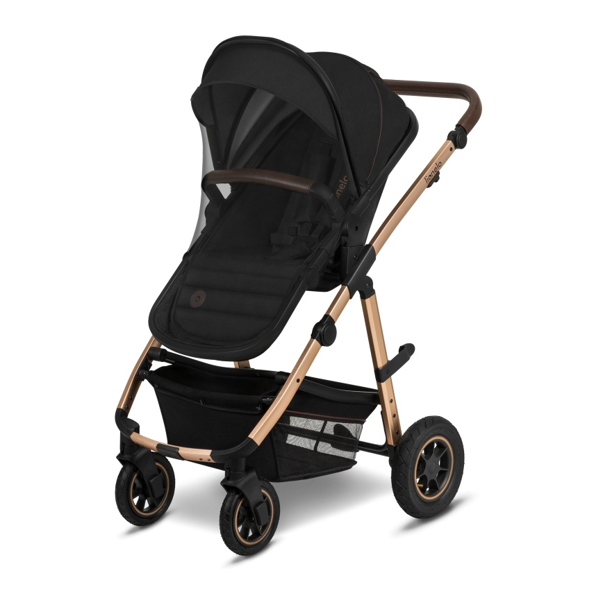 Lionelo - Cochecito combinado 2 en 1 AMBER Negro Ónix