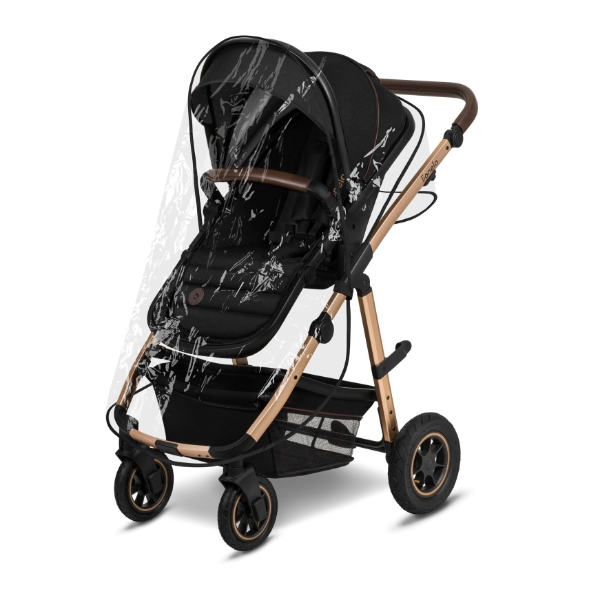 Lionelo - Cochecito combinado 2 en 1 AMBER Negro Ónix