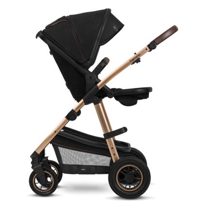 Lionelo - Cochecito combinado 2 en 1 AMBER Negro Ónix