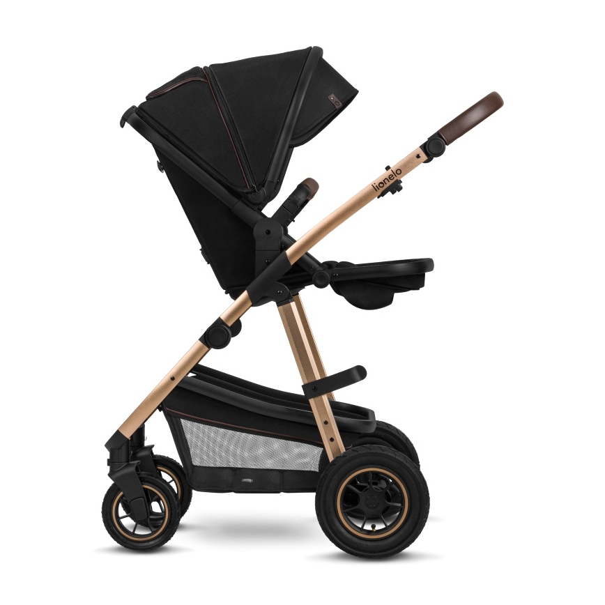 Lionelo - Cochecito combinado 2 en 1 AMBER Negro Ónix