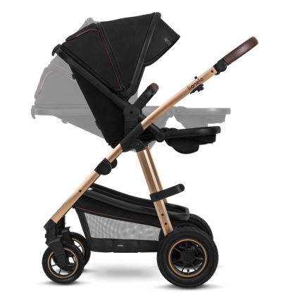 Lionelo - Cochecito combinado 2 en 1 AMBER Negro Ónix