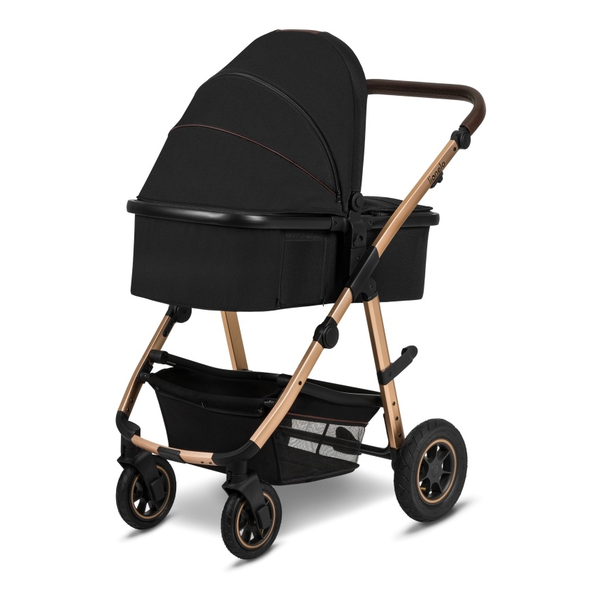 Lionelo - Cochecito combinado 2 en 1 AMBER Negro Ónix