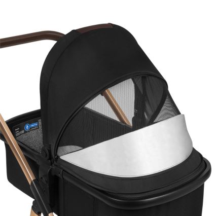 Lionelo - Cochecito combinado 2 en 1 AMBER Negro Ónix