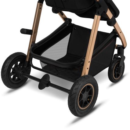Lionelo - Cochecito combinado 2 en 1 AMBER Negro Ónix