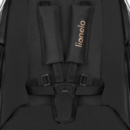 Lionelo - Cochecito combinado 2 en 1 AMBER Negro Ónix