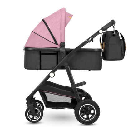 Lionelo - Cochecito combinado 2 en 1 AMBER Pink Rose