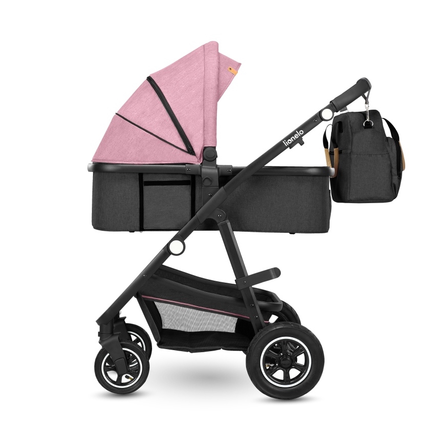 Lionelo - Cochecito combinado 2 en 1 AMBER Pink Rose