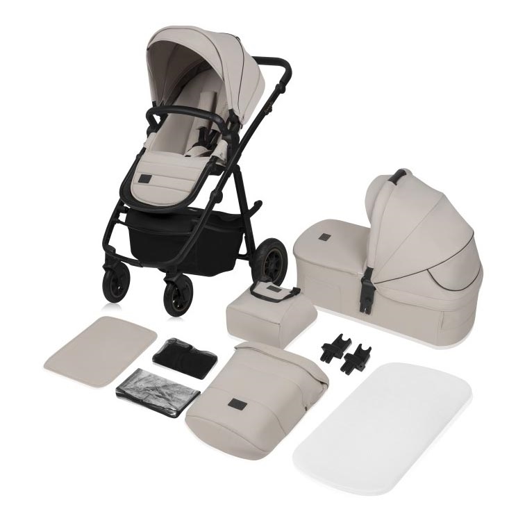 Lionelo - Cochecito combinado 2 en 1 AMBER PLUS Beige Arena