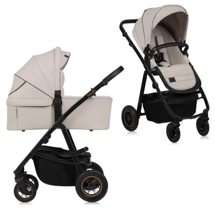 Lionelo - Cochecito combinado 2 en 1 AMBER PLUS Beige Arena
