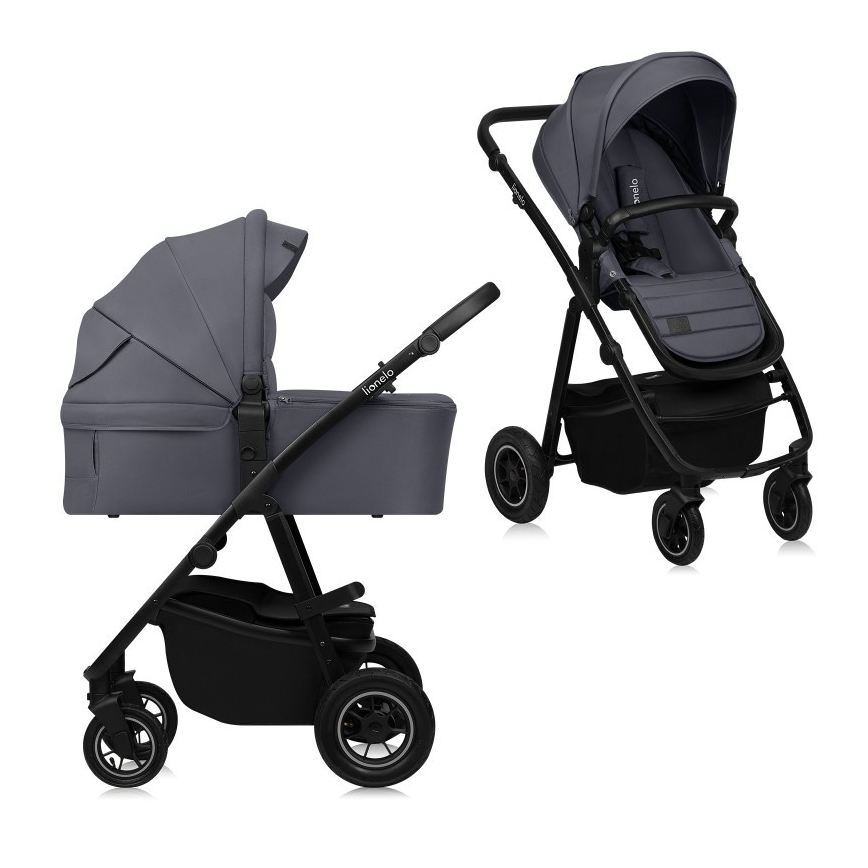 Lionelo - Cochecito combinado 2 en 1 AMBER PLUS Gris grafito