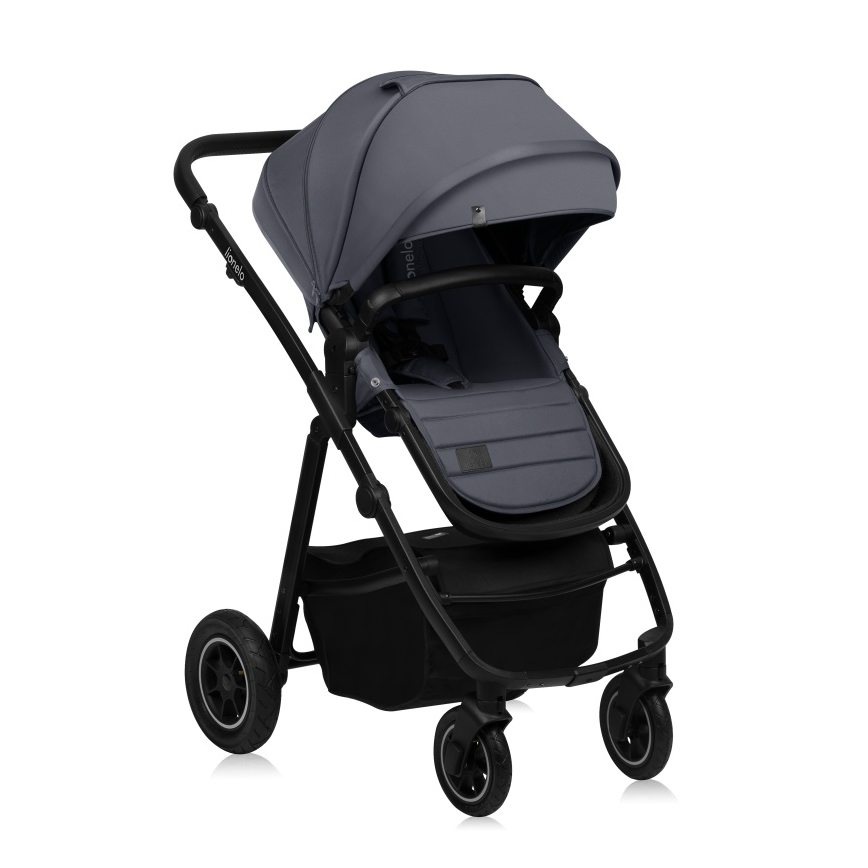 Lionelo - Cochecito combinado 2 en 1 AMBER PLUS Gris grafito