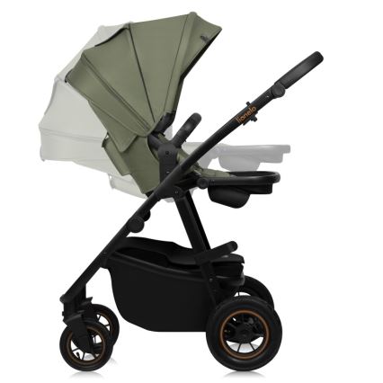 Lionelo - Cochecito combinado 2 en 1 AMBER PLUS Verde bosque