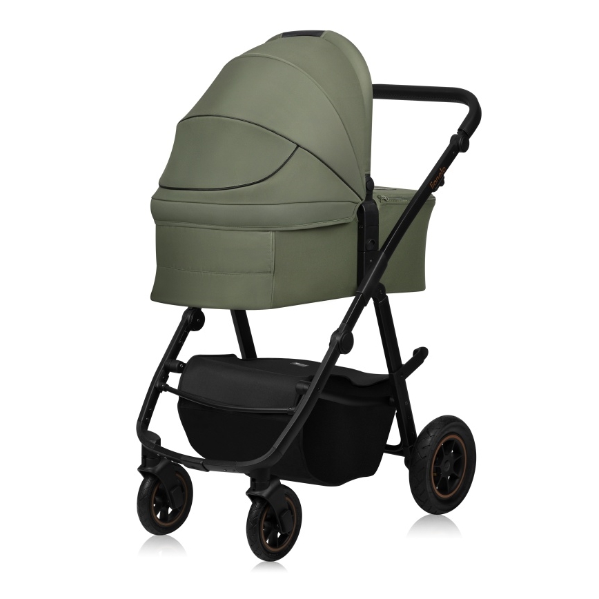 Lionelo - Cochecito combinado 2 en 1 AMBER PLUS Verde bosque