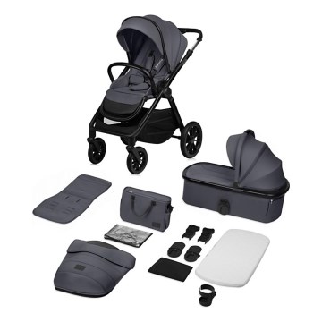 Lionelo - Cochecito combinado 2 en 1 LAYLA Grey Stone