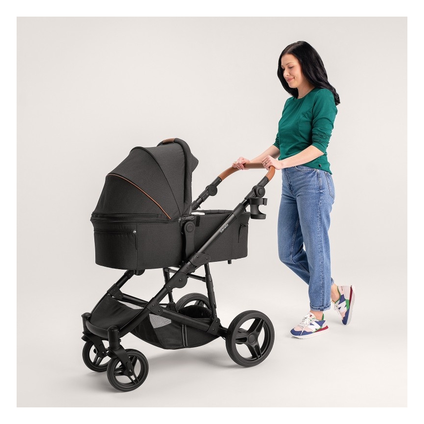 Lionelo - Cochecito combinado 2 en 1 MARI TOUR Negro Ónix