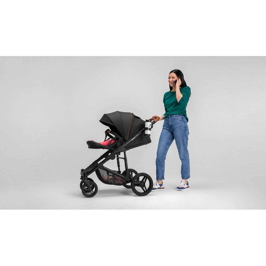 Lionelo - Cochecito combinado 2 en 1 MARI TOUR Negro Ónix