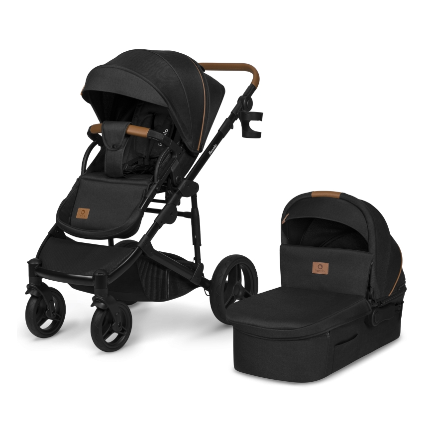 Lionelo - Cochecito combinado 2 en 1 MARI TOUR Negro Ónix