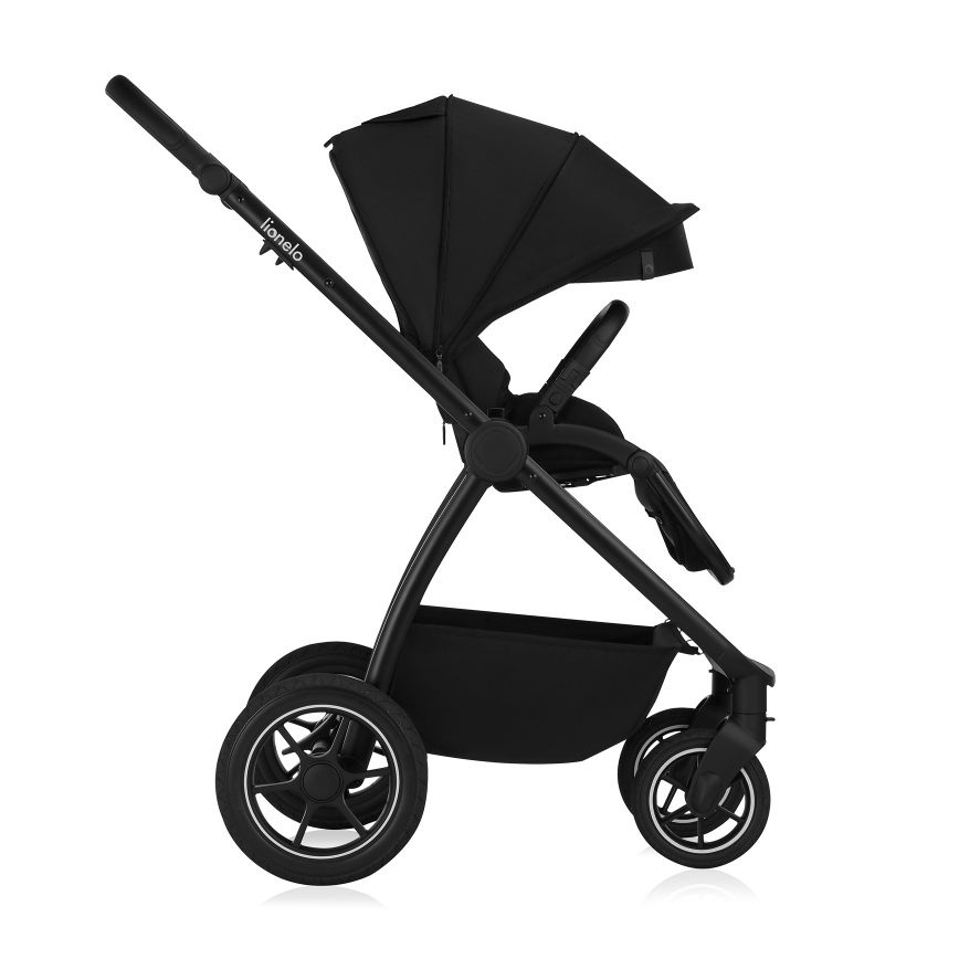 Lionelo - Cochecito combinado 2 en 1 MERIL Black Onyx