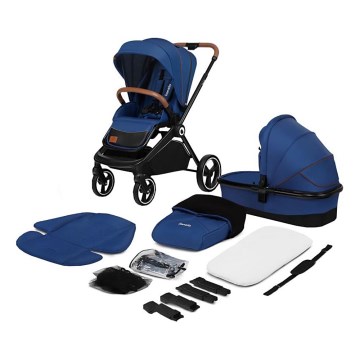 Lionelo - Cochecito combinado 2 en 1 MIKA Azul marino